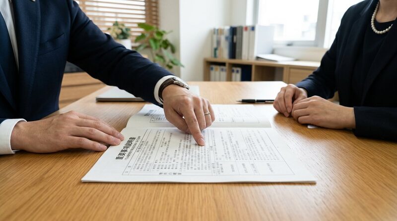 重要事項説明書の確認