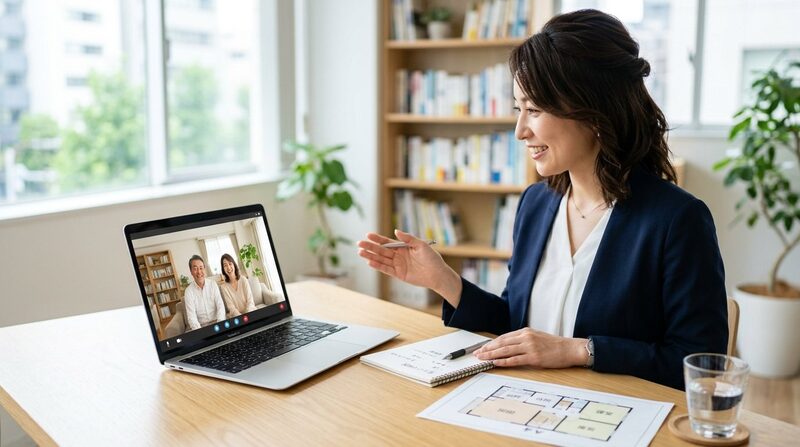 オンライン相談の様子