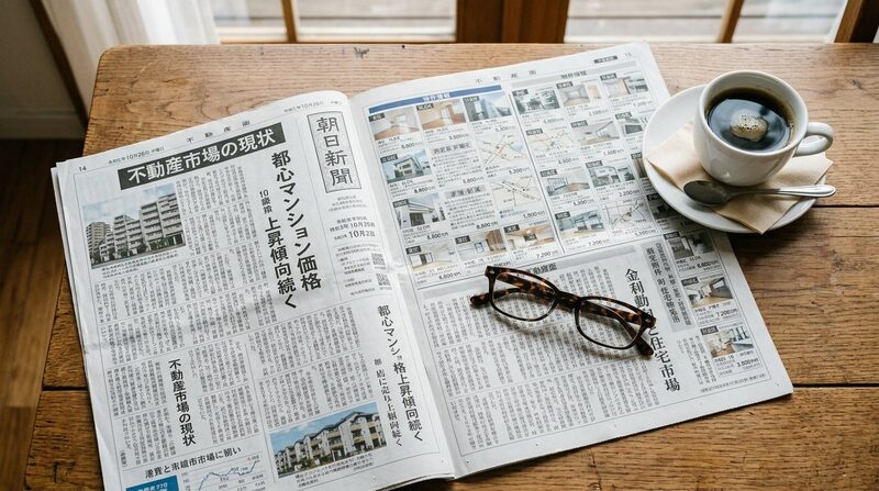 新聞の不動産面