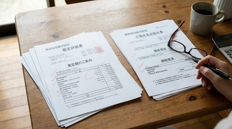査定書の比較検討