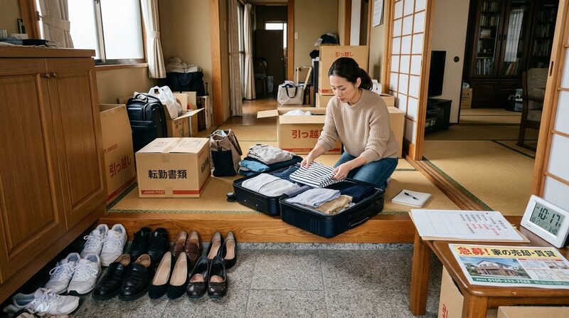 転勤に伴う荷造り