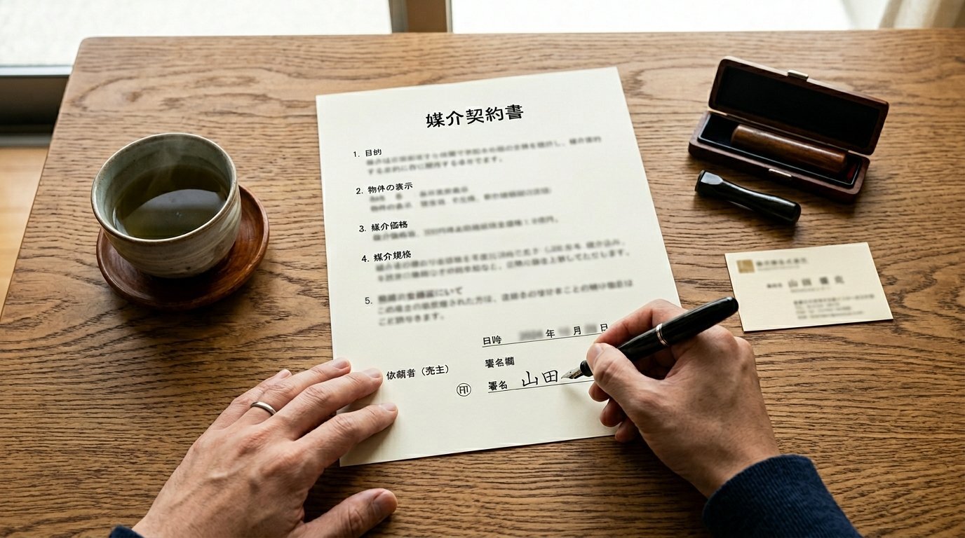 媒介契約の署名