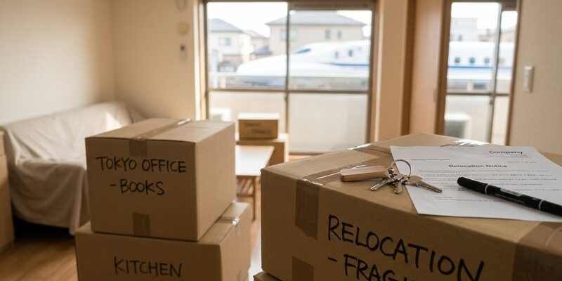 転勤に伴う引越し準備